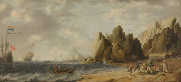 Main Product Photo of Imaginary Inlet in Southern Arctic Waters in Summer  Painting by Bonaventura Peeters The Elder