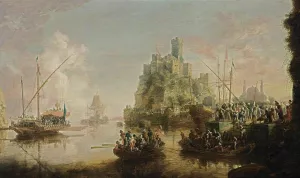 View of a Southern Coast by Bonaventura Peeters The Elder Oil Painting