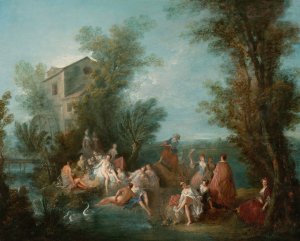Fete Champetre by Bonaventure De Bar Oil Painting