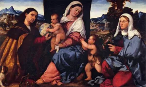 Sacra Conversazione Oil painting by Bonifacio Veronese
