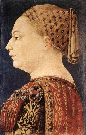 Portrait of Bianca Maria Sforza Oil painting by Bonifazio Bembo