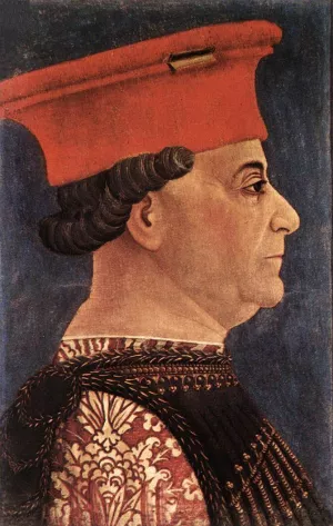 Portrait of Francesco Sforza by Bonifazio Bembo - Oil Painting Reproduction