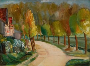 Riverside by Boris Grigoriev Oil Painting