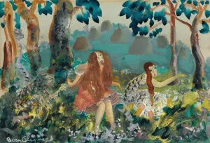 Troll by Boris Grigoriev Oil Painting