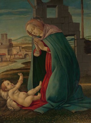 The Nativity by Botticelli Oil Painting