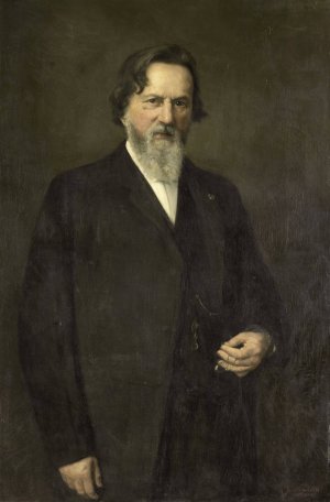 Professor Franciscus Donders by Bramine Hubrecht Oil Painting