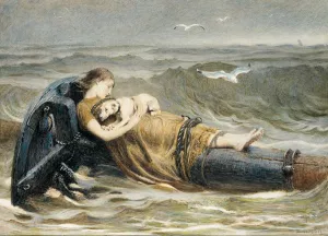 All That Was Left of the Homeward Bound painting by Briton Riviere