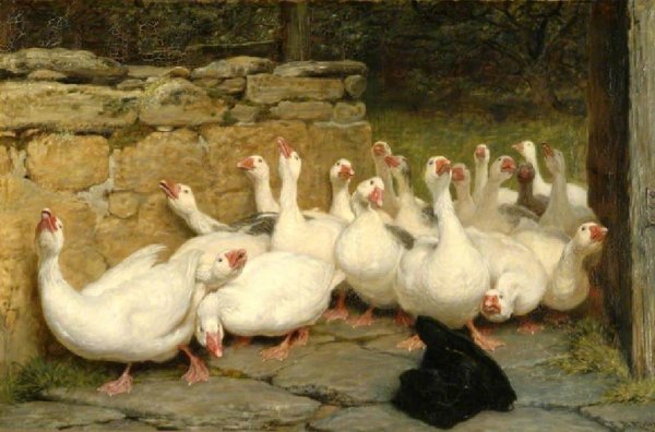 Main Product Photo of An Anxious Moment Painting by Briton Riviere