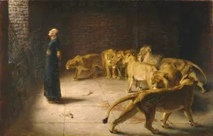 Daniel's Answer to the King painting by Briton Riviere