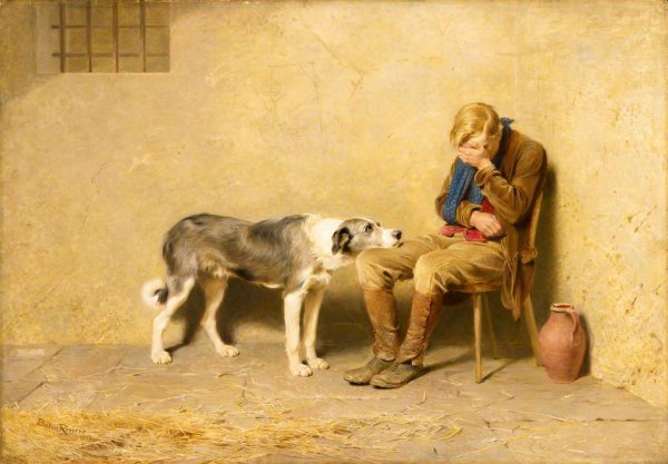 Main Product Photo of Fidelity Painting by Briton Riviere