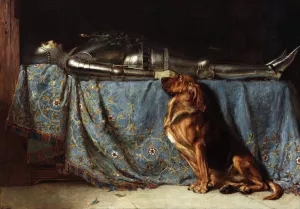 Requiescat by Briton Riviere Oil Painting