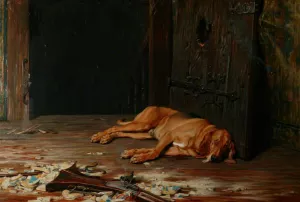 The Last of the Garrison painting by Briton Riviere