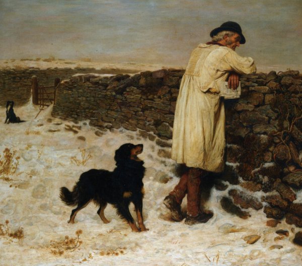 War Time by Briton Riviere - Hand-Painted Oil Painting Reproduction