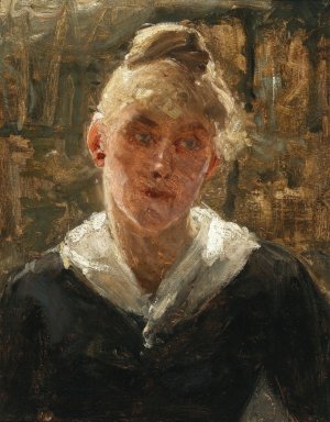 Portrait of a woman by Broncia Koller-Pinell Oil Painting