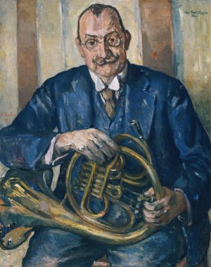 Prof. Karl Stiegler by Broncia Koller-Pinell Oil Painting