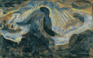 Werden und Vergehen Entwurfsskizze zum Olbild 'Gnade' by Broncia Koller-Pinell Oil Painting