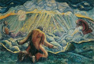 Werden und Vergehen by Broncia Koller-Pinell Oil Painting