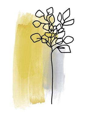 Botanique en Gris 3 Oil painting by Bronwyn Baker