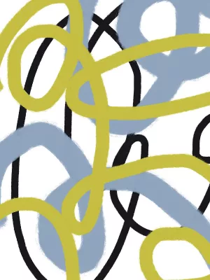 Scribble No. 3 by Bronwyn Baker Oil Painting