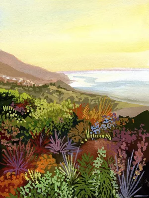 Coastal Sister by Brook Page Oil Painting