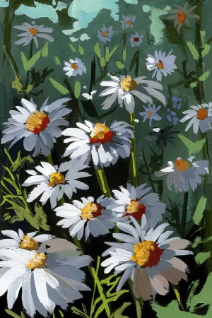 Daisies 2 by Brook Page Oil Painting
