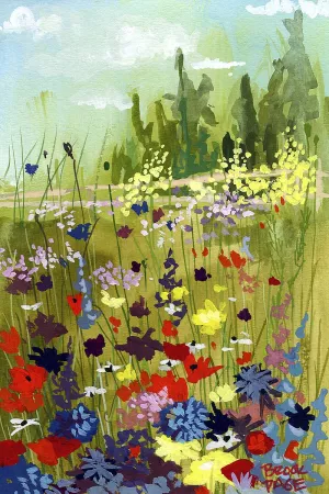 Wildflower Meadow by Brook Page Oil Painting