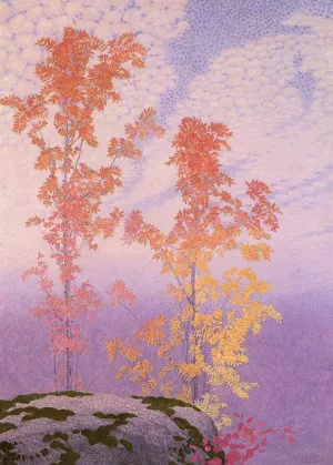Host, Autumn by Bror Lindh - Oil Painting Reproduction