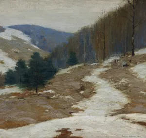 Lingering Winter by Bruce Crane Oil Painting