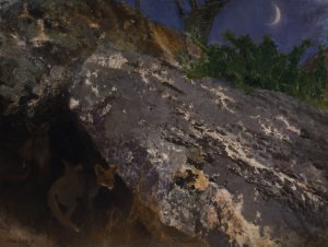 Fox Cubs by Bruno Liljefors Oil Painting