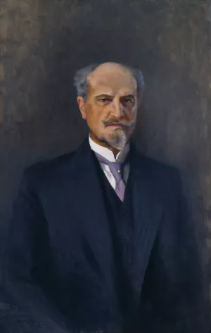 Portrait of Ernest Thiel by Bruno Liljefors Oil Painting