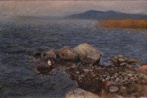 Rocky Promontory by Bruno Liljefors Oil Painting