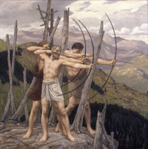 The Archers by Bryson Burroughs Oil Painting