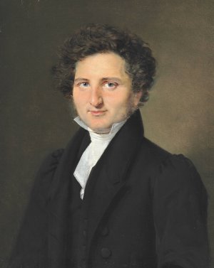 Johan Laurentz Jensen by C.A. Jensen Oil Painting