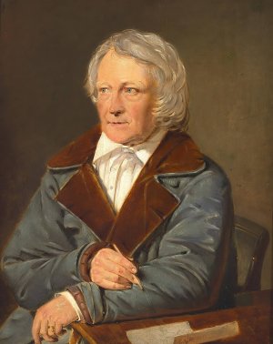 Portraet af Bertel Thorvaldsen by C.A. Jensen Oil Painting