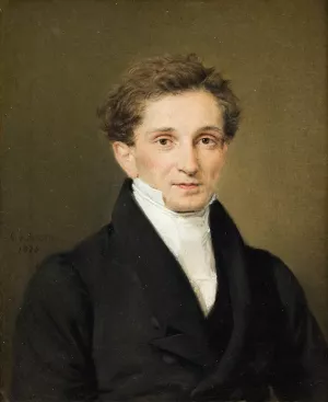 Portrait of Johannes Sobotker Hohlenberg Oil painting by C.A. Jensen