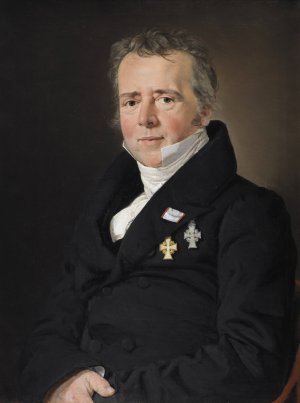 Portrait of the Scientist Hans Christian orsted by C.A. Jensen Oil Painting