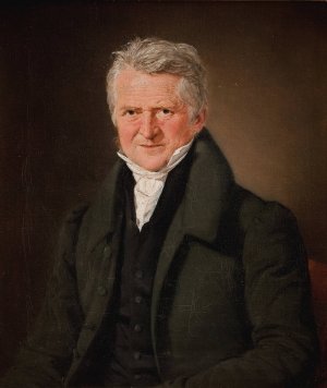 The Painter C.W. Eckersberg by C.A. Jensen Oil Painting