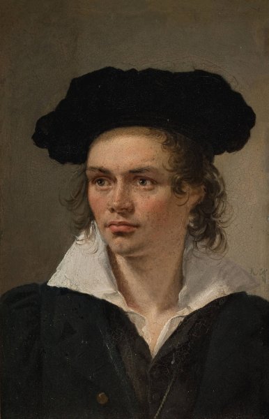 The Sculptor Hermann Ernst Freund  by C.A. Jensen - Hand-Painted Oil Painting Reproduction
