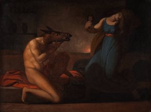 The Metomorphosis Of Lucius by C.F. Hoyer Oil Painting