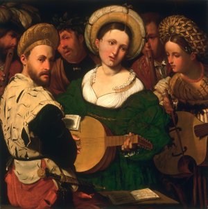 Musical Group by Callisto Piazza Oil Painting