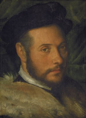 Portrait of a Man by Callisto Piazza Oil Painting