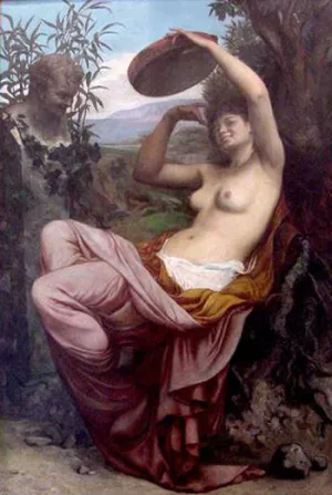 Bacchante painting by Camille Felix Bellanger