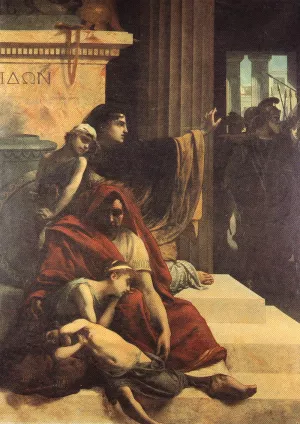 Chalonidas' Last Appeal by Camille Felix Bellanger - Oil Painting Reproduction