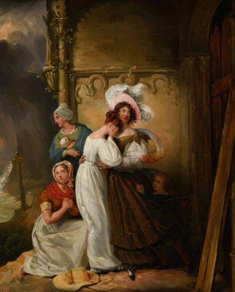 Scene d'orage  by Camille-Joseph-Etienne Roqueplan - Hand-Painted Oil Painting Reproduction