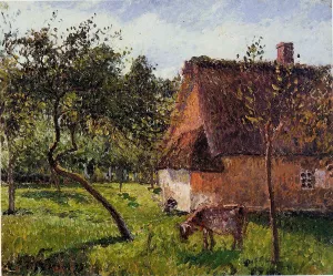 A Field in Varengeville by Camille Pissarro Oil Painting
