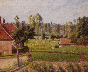 A Meadow in Eragny by Camille Pissarro - Oil Painting Reproduction