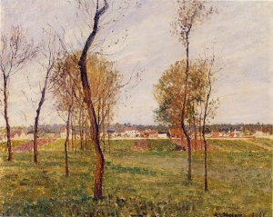 A Meadow in Moret by Camille Pissarro Oil Painting