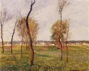 A Meadow in Moret by Camille Pissarro Oil Painting