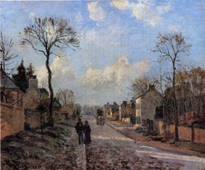 A Road in Louveciennes by Camille Pissarro Oil Painting