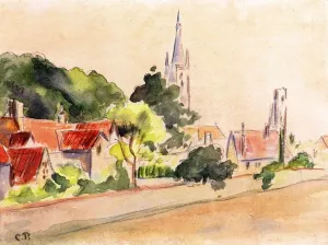 All Saint's Church, Beulah Hill painting by Camille Pissarro